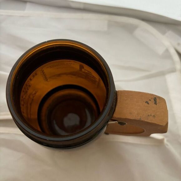 Rehoboth Beach Delaware Siesta Ware Brown Mug With Wood Handle - Picture 4 of 5